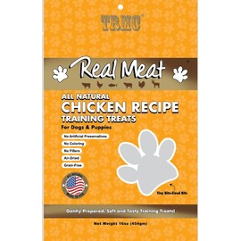 Real Meat 1lb Chicken Tiny Trainers, Air-Dried, All-Natural, Grain-Free(Chicken, Trainers)