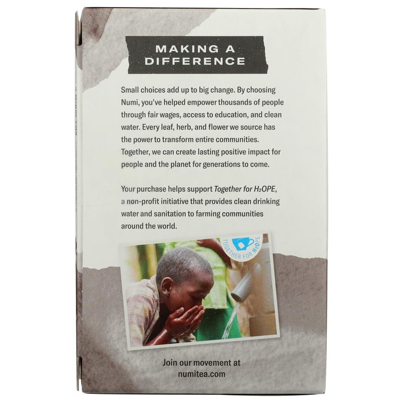 NUMI TEA TEA,OG2,CHOCOLATE PUERH, 16 BAG