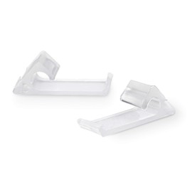 THE CIMPLE CO Nylon Horizontal Siding Clips for Coax (RG6 RG59) Cable Mounting Home Snap in Clips for Hanging and Wire Bundle Cable Management - White - 100 Pack