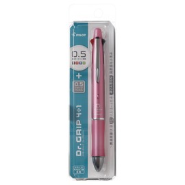 Pilot Dr. Grip 41 4 Color 0.5 mm Ballpoint Multi Pen 0.5 mm Pencil - Series I - Shell Pink