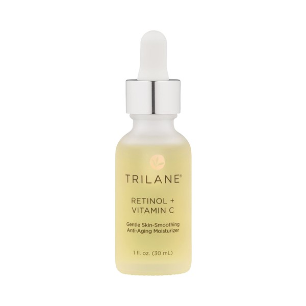 Trilane Retinol + Vitamin C with Squalane, Visibly Reduces the Signs of Aging for Softer, Smoother, More Radiant Skin with Zero Irritation, 1 fl. oz.