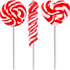 Fruidles Valentine's Day Swirl Lollipop Sucker, Individually Wrapped (36-Pack)