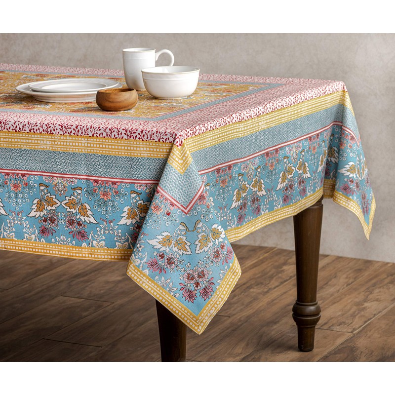 Maison d' Hermine Tablecloth 100% Cotton Table Cover Decorative Washable