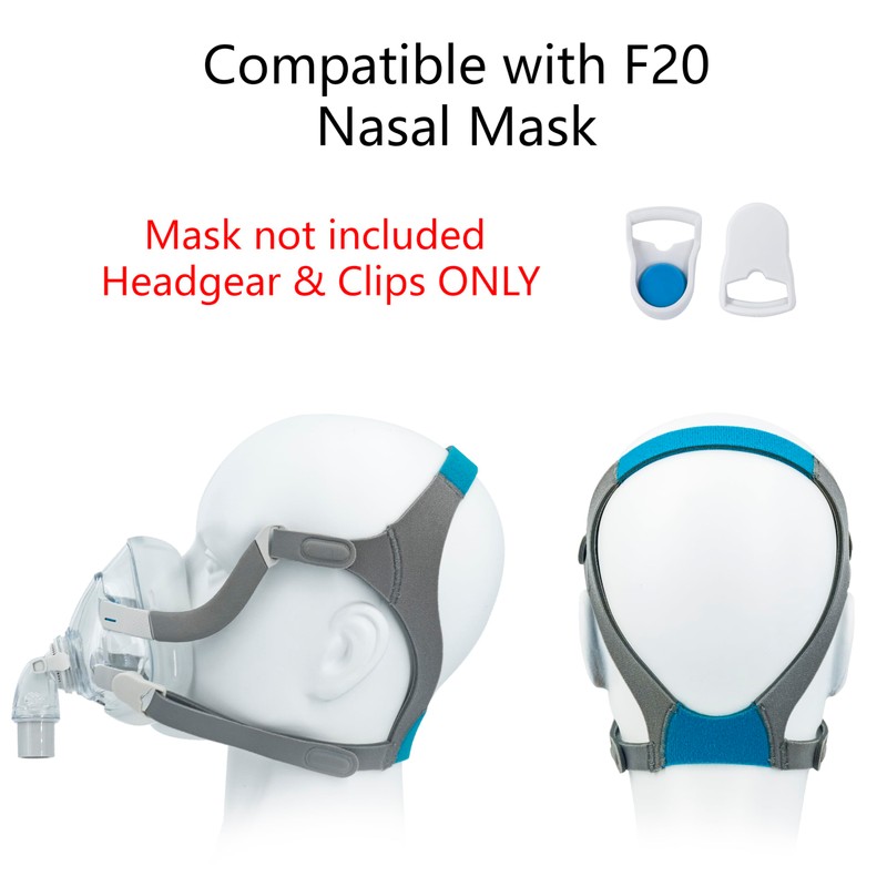 F20 Headgear Replacement Compatible with Airfit/AirTouch F20 (2 Headgears +