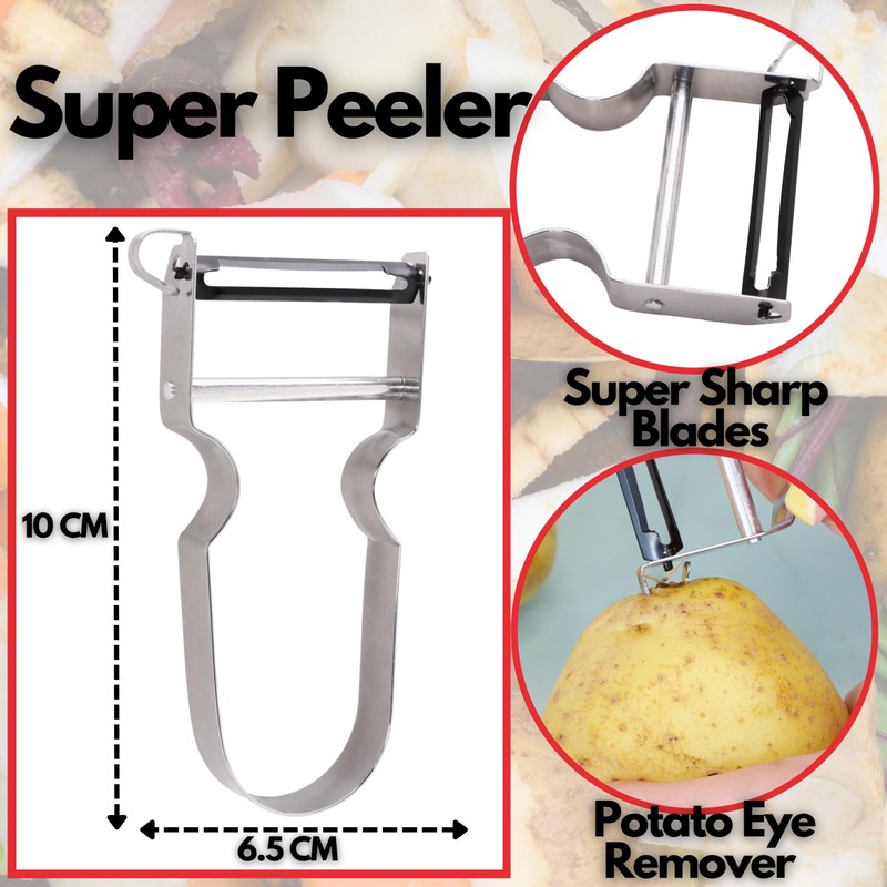 Toyland® Super Peeler - Extra Sharp Straight Cut - Fruit