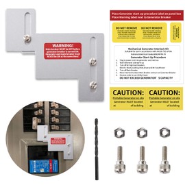 Generator Interlock Kit Compatible with Cutler Hammer Challenger CH/BR Series 150 or 200 amp Panel, 1-1/4 to 1-1/2 inch Space on Main & Branch Breaker