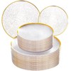 Licaere 60Pcs Clear Plastic Plates - Clear Disposable Plates With
