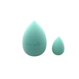 Beauty Blender Foundation Sponges Latex Free Blender Beauty Makeup Sponges for Liquid Foundation Powder Sunscreen and Cream 1 Large Sponge 1 Small Sponge (Turquoise)