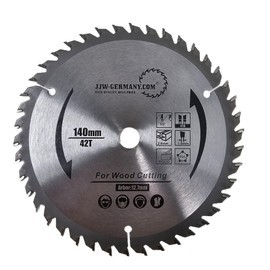 HM Saw Blade 140 x 2.6 x 12.7 Teeth = 42 W for Black & Decker or Peugeot, Industrial Quality in Accordance with DIN EN 847-1