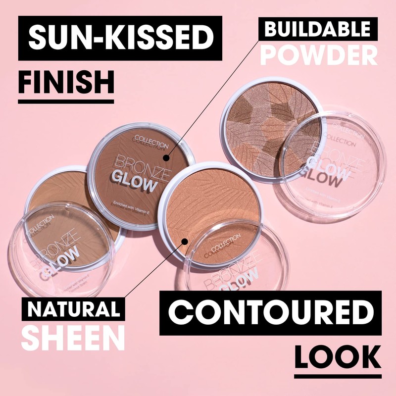 Collection Cosmetics Bronze Glow, Highly Pigmented Matte Bronzer, 15g, Matte