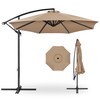 Best Choice Products 10ft Offset Hanging Market Patio Umbrella w/Easy