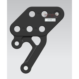 Foot Pegs Holder for Talaria Sting, Adjustable Foot Pegs Drop Kit for Talaria Sting Talariasting MX3/MX4 Electric Dirt Bike