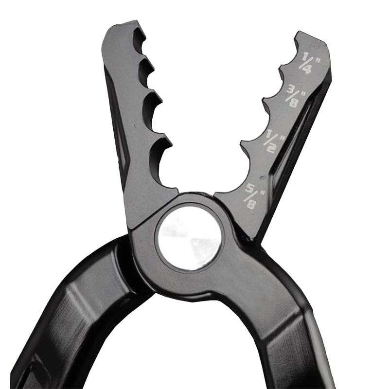 iDili Refrigerant Copper Pipe Repairer Flat Copper Round Pliers Refrigeration