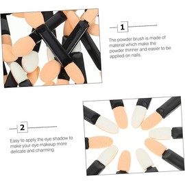 LALOCAPEYO 100 PCS Nail Sponge Brush Nail DIY Manicure Art Brush an Excellent Makeup Tool Suitable for Eye Makeup,Facial Painting,and Nail Chrome Powder Application Salon Manicure Accessory