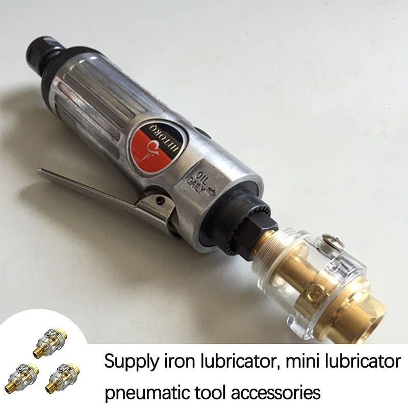 Kaimeilai 3 Pieces Oil Lubricator Oiler, Mini Compressed Air Oiler,