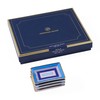 Jonathan Adler Scala Petite Trinket Tray Set, Blue/Lavender/Gold