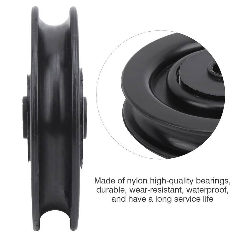 10Pcs Universal Pulley Wheel Fitness Hoisting Equipment Accessories Nylon Bearing