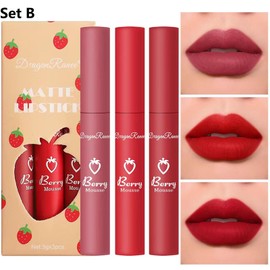 Daeuwiutr 4 Colors Matte Lip Stain Liquid Lipstick For Women Teens Makeup Set Long Lasting Waterproof lip liner stain Fade Resistant Highly Pigmented Lightweight Portable Vegan Lip Stick matte Set B