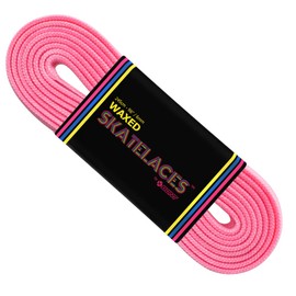 Bont Cordones para patines | Encaje encerado | Patines artísticos, patines en línea, botas y zapatos regulares | Cosmo Pink (6 mm de ancho/79 pulgadas/200 cm)