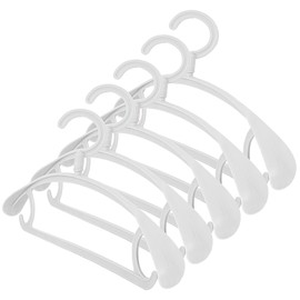 DEDU Plastic Clothes Hangers 20 Pack, Extra Thick Wide Shoulder Coat Hangers with 360° Swivel Hook Non Slip, Sweater Hangers Suit Hanger for Suits, Sweater, Dresses, Pants (White)