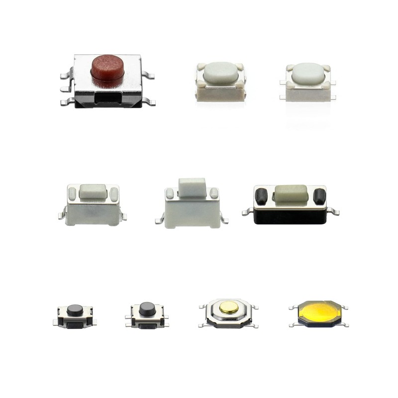QWORK® Pack of 250 Micro Switches, 10 Values, Tactile Pressure