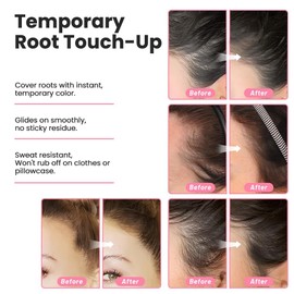 ZENTANMEI Root Touch Up Powder for Thinning Hair - Instantly Conceals Loss and Receding Hairline, Shadow Filler for Men & Women (Medium Blonde)