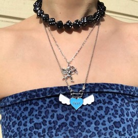 Colorful Dices Beaded Choker Necklave 8 NO Billiards Personality Punk Jewelry for Women Friends Gifts-Black Dices