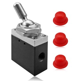 HUFEWU Neutral Lockout Toggle 3-Position Stop Valve for Use with Tailgate Cylinders, Hoist Applications, Air Valves, Pumps, Dump Body Hardware & Accessories Replace BAV020TD