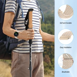 CeiBand 2 Pieces Braided Solo Loop Elastic Bracelet, 18 mm 20 mm 22 mm Quick Adjustable Men Women Nylon Soft Breathable Sports Bands Watch Straps Replacement Strap - Purple + Starlic