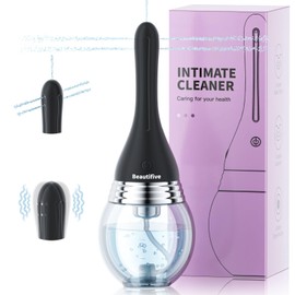 Beautifive Elektrische Analdusche 330ML, Anti-Rücklauf Irrigator Darmspülung mit 3 Intensitätsmodellen, Po Dusche Irrigator zur Analdusche und Vaginaldusche, darmreinigung zur Frauen Männer
