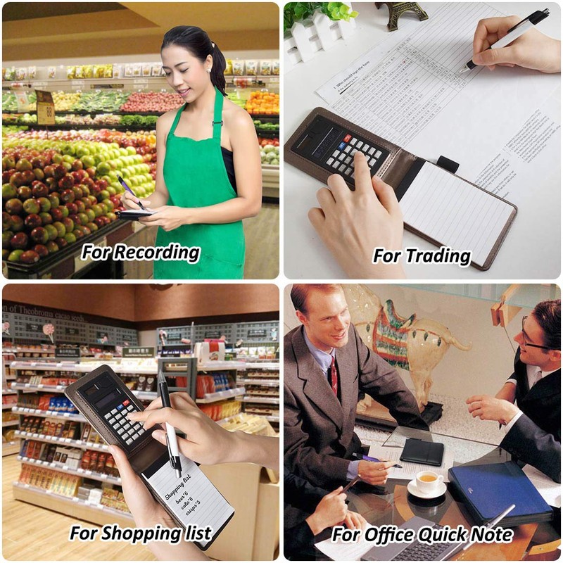 SAYEEC PU Leather Journal Notebook with Mini Calculator Working Small