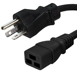 IronBox Electric 6-20P to C19 Power Cords Rated 20A, 250V, 12/3 AWG - UL Listed Extension Cable Adapter - Power Supply Cables- Heavy Duty Plug and Cord for Computer, Data Centers & More (6ft, Molded)