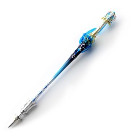 LLGJ Furina Cosplay Props Sword Splendor of Tranquil Waters,1: 1 Restore Size:39" inch Blue