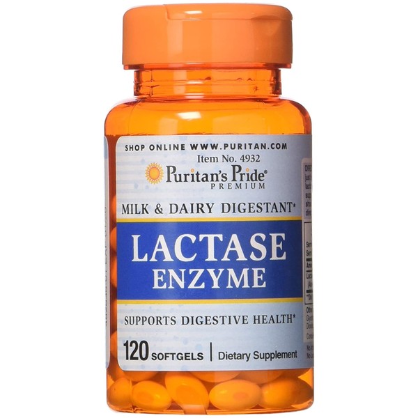 Puritans Pride Lactase Enzyme 125 Mg, 120 Count