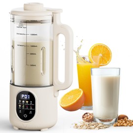 55oz Newly Nut Milk Maker Machine for Almond(Extra Large), Oat Milk,Juice, Soy Milk Maker for Auto Clean, Delay Start, Boil Water, Keep Warm, White,(5-6 Cups)