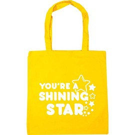 Hippowarehouse You're a shining star Tote Shopping Gym Beach Bag 42cm x38cm, 10 litres