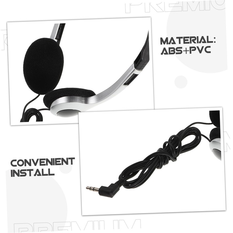 Operitacx Portable Retro Ear Headphones with Inline Controls for Students