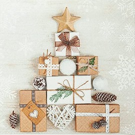 20 Napkins Tree from Gifts | Cones | Star | Winter | Christmas | Table Decoration | Decoupage | Decoupage | Decoupage | Decoupage | 33 x 33