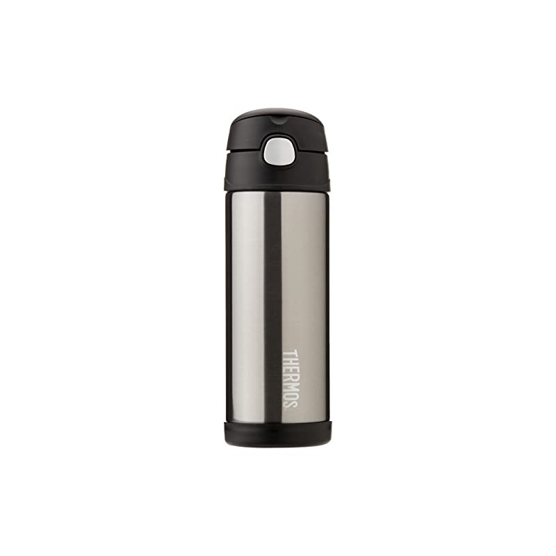 Thermos FUNtainer Vacuum Insulated Drink Bottle, 470ml, Charcoal, F4023CH6AUS