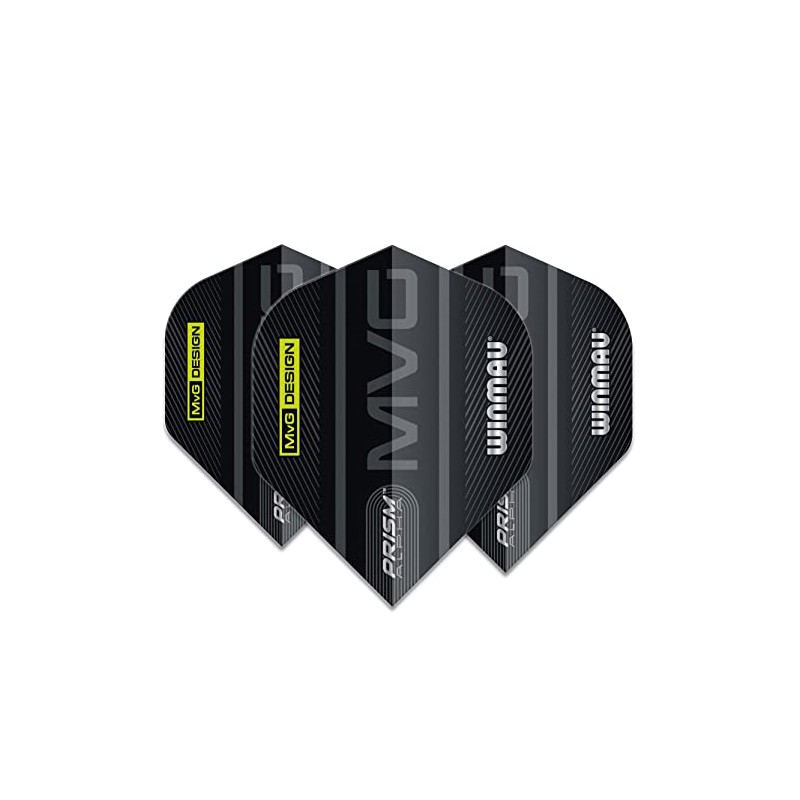 WINMAU Alpha Michael Van Gerwen MvG Logo Black and Grey