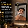 Fogless Shower Mirror for Shaving, Anti-Fog Bathroom Mirror