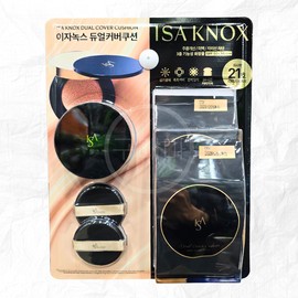 Isa Knox Dual Cover Cushion Special Set No. 21 / Light Beige 1 main product + 2 refills + 2 puffs / 이자녹스 듀얼 커버쿠션 스페셜 세트 21호 / 라이트 베이지 본품1개 + 리필2개 + 퍼프2개