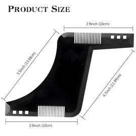 Beard Shaping & Styling Tool with Inbuilt Comb, Perfect for Line Up & Edging, Use with Beard Trimmer or Razor
