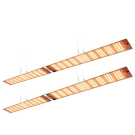 2PCS 1200W LED Plant Lights Sunlight Full Spectrum Grow Light Panel 752Leds Lamp for Indoor Plants Sun Like with White UV IR LEDs Tent Greenhouse Veg and Bloom Seedling Hydroponics US Plug with Hook