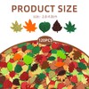 120 Pcs Autumn Foam Stickers, Fall Leaf Glitter Craft Stickers,