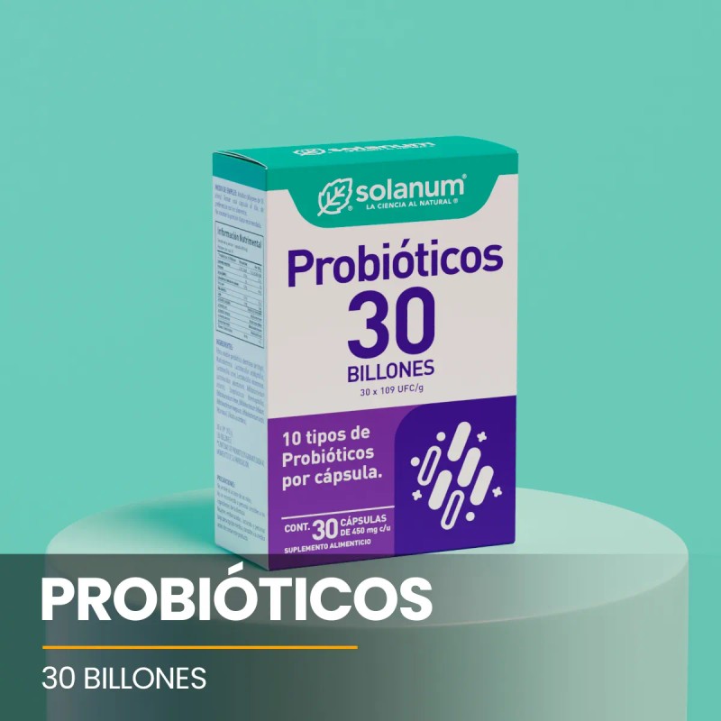 Solanum Probióticos 30 Billones 450mg 30 Cápsulas Sfn