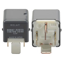 Aeola 2 Pack 90987-02025,156700-2540 Replaced 90080-87024 156700-2960 567-0003 Oil Pump Ignition Heater Cooling Fan Relay 12VDC Compatible with Toyota, Lexus