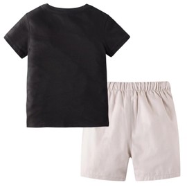 BIBNice Toddler Boy Clothes Kids Summer Cotton Outfits Little Boys Clothing Sets Dinosaur Size 3T