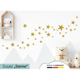Little Deco DL305-Z1 60 Stars Wall Sticker Children's Room Wall Decoration Baby Room Bedroom Living Room Hallway Baby Toddler Children