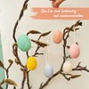 Papierdrachen 6 Felt Eggs Pastel Colours - Easter Decoration for